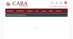 Desktop Screenshot of caramotorhomes.ie