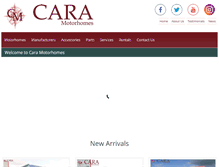 Tablet Screenshot of caramotorhomes.ie